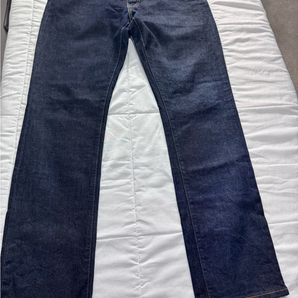 Signature by Levi Strauss Men's Deep Indigo Straight Jeans